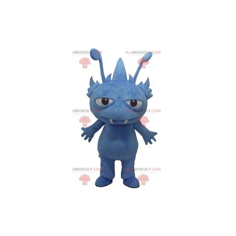 Mascotte de monstre bleu de créature fantastique de gnome - Mascotte de monstre bleu de créature fantastique de gnome -