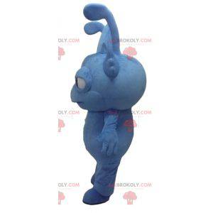 Mascotte de monstre bleu de créature fantastique de gnome -