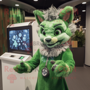 Green Lynx maskot kostym...