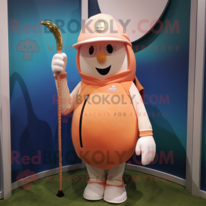 Peach Golf Bag maskot...