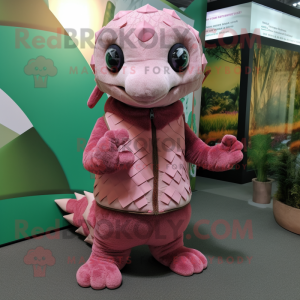 Pink Pangolin mascotte...