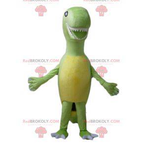 Tyrex mascot giant green and yellow dinosaur - Redbrokoly.com