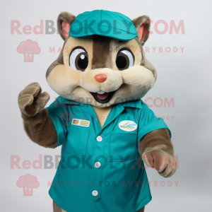 Teal Chipmunk mascotte...