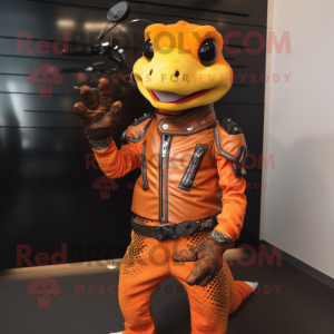 Orange Geckos mascotte...