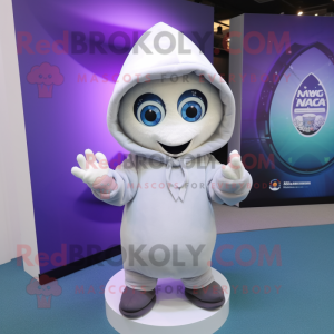 nan Engagement Ring mascot costume character dressed with a Hoodie and Wraps