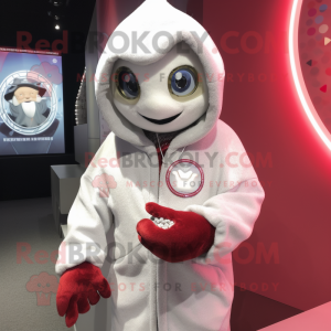 nan Engagement Ring mascot costume character dressed with a Hoodie and Wraps