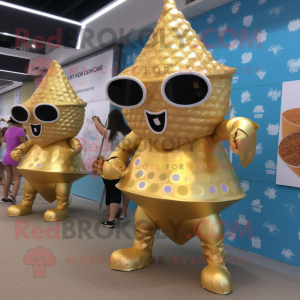 Gold Glass Cone maskot...