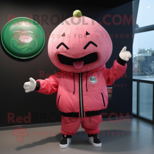 Roze watermeloen mascotte...