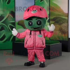 Pink vandmelon maskot...