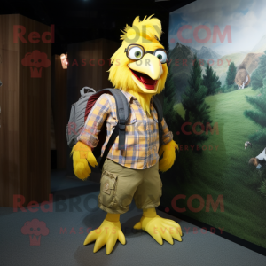 Yellow Rooster mascotte...