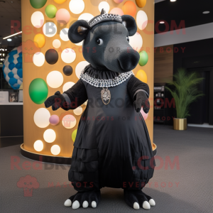 Schwarzer Tapir Maskottchen...