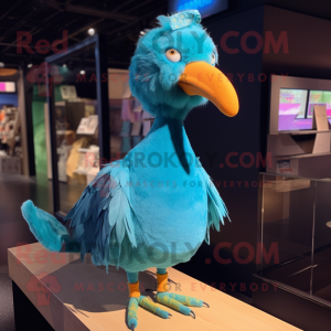 Cyan Dodo Bird mascotte...