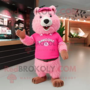 Pink Beaver mascotte...