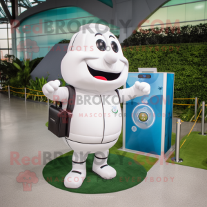 White Soccer Goal maskot...