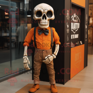 Rust Skull mascotte kostuum...