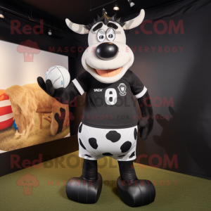 Black Jersey Cow mascotte...