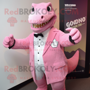 Roze Iguanodon mascotte...