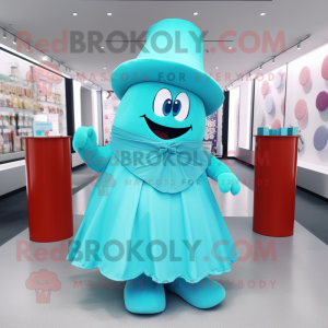 Cyan-Candy-Box Maskottchen...