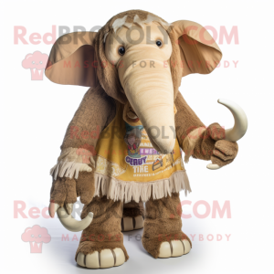 Postava maskota Tan Mammoth...