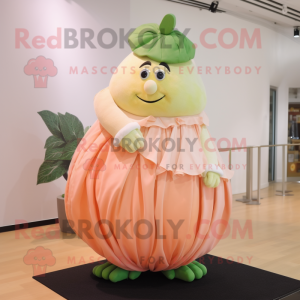 Peach Cabbage maskot drakt...