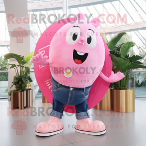 Pink Ray mascotte kostuum...