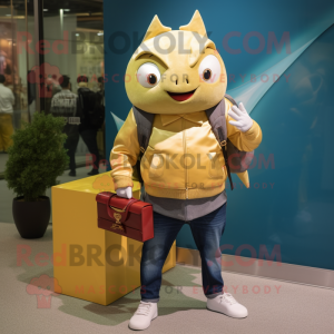 Gouden tonijn mascotte...