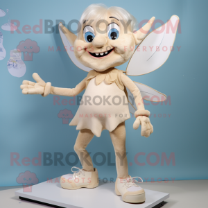 Beige Tooth Fairy maskot...