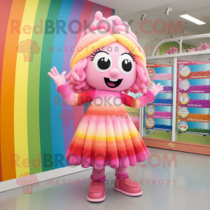 Pink Rainbow mascotte...