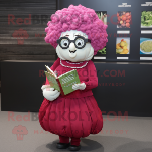 Magenta bloemkool mascotte...