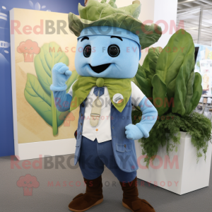 Sky Blue Celery maskot...