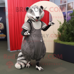 Gray Badger maskot drakt...