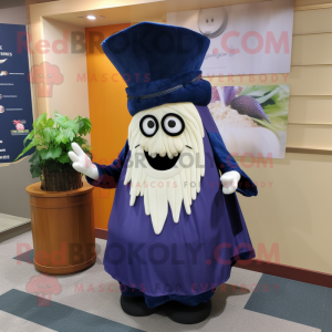 Marinblå lök maskot kostym...