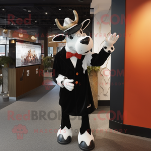 Rust Holstein Cow mascotte...