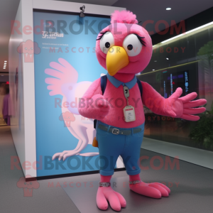 Pink Parrot mascotte...