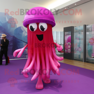 Magenta Jellyfish mascotte...