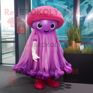 Magenta Jellyfish mascotte...