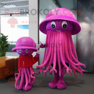 Magenta Jellyfish mascotte...