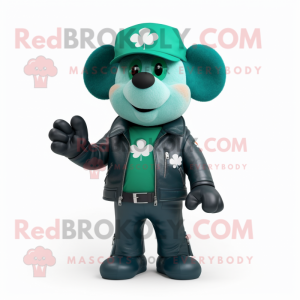 Teal Four Leaf Clover...