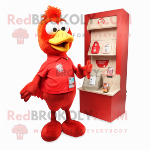 Red Hens mascotte kostuum...