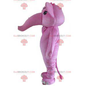 Mascota elefante rosa gigante y totalmente personalizable -
