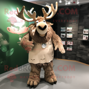 Tan Irish Elk maskot...