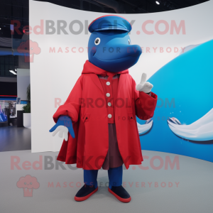 Red Blue Whale mascotte...