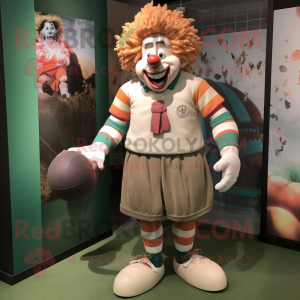 Tan Clown mascotte kostuum...