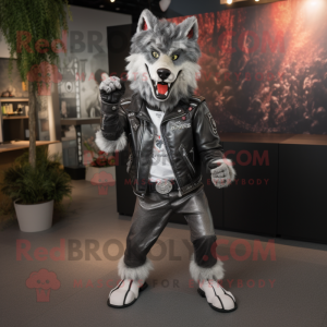 Silver Say Wolf mascotte...