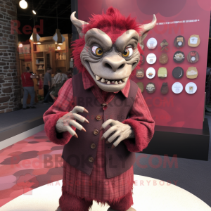 Maroon Gargoyle maskot...