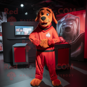 Red Dog maskot kostume...