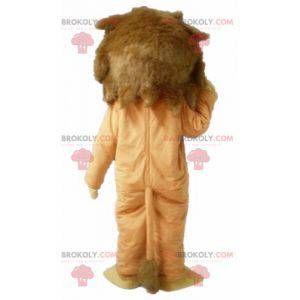 Soft and cute brown and yellow lion mascot - Redbrokoly.com