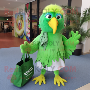 Lime Green Falcon mascotte...