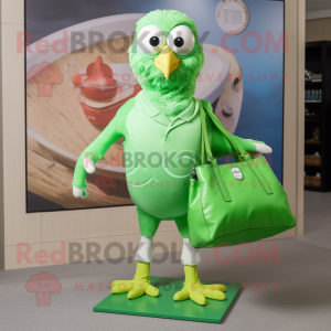 Lime Green Falcon maskot...