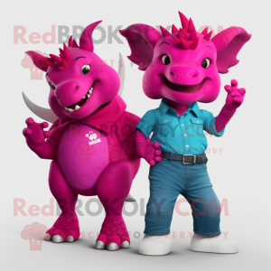 Magenta Triceratops...